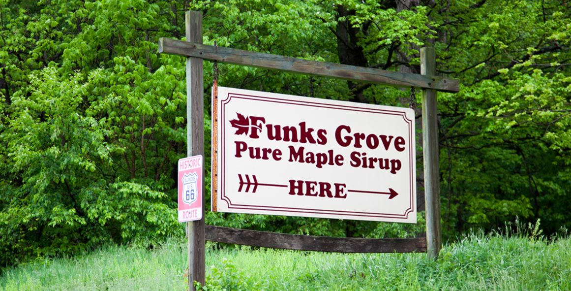 Shirley IL: Funks Grove; Temperaturschwankungen versüssen die Sirup Saison